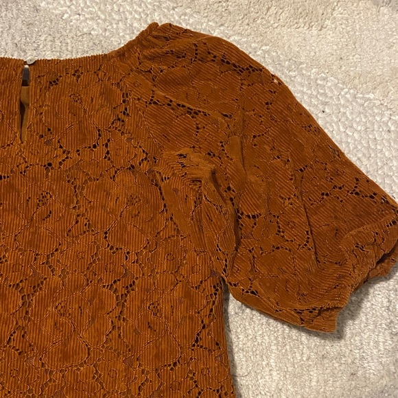 🎄3 for $25🎄 Anthropologie Dolan Left Coast Norah Floral Corduroy Blouse - Picture 11 of 13